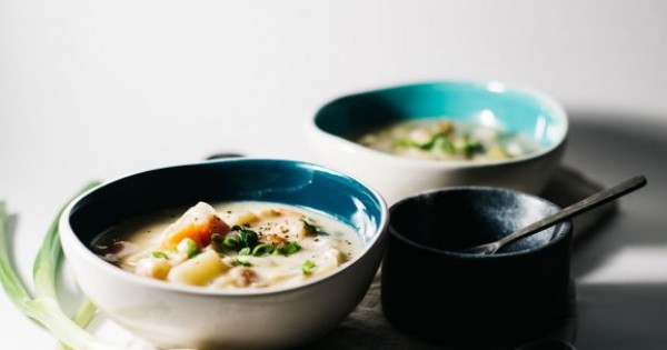 Creamy Miso Seafood Soup