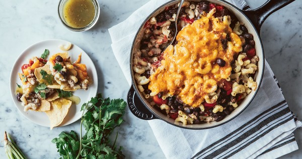 Chili Con Carne–Style Mac & Cheese with ANCO Medium Cheddar and Salsa