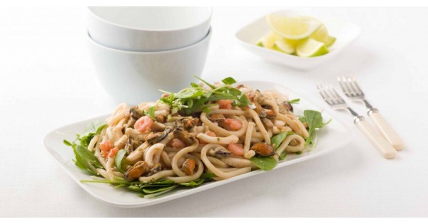 Seafood with Udon Noodles
