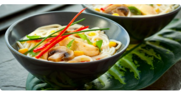 Vietnamese Soup with Chicken Breast Roast