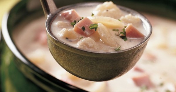 Quick Ham and Cauliflower Soup