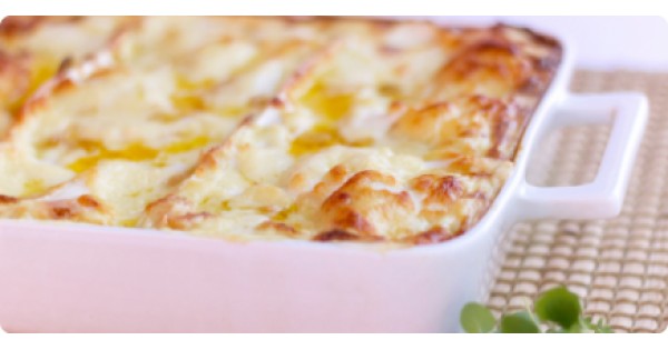 Roast Turkey and Vegetable Lasagna, Au Gratin