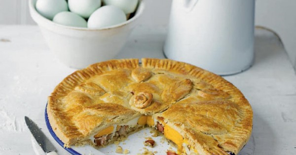 Bacon and egg pie