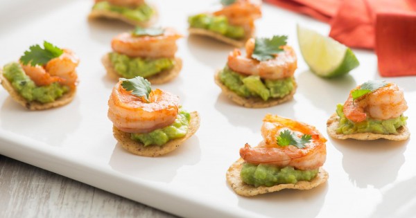 Shrimp Tostada Bites
