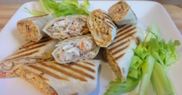 BBQ Ranch Chicken Wraps