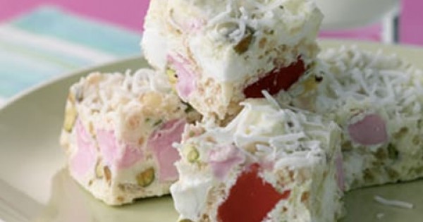 White Chocolate and Rice Bubbles® Rocky Road