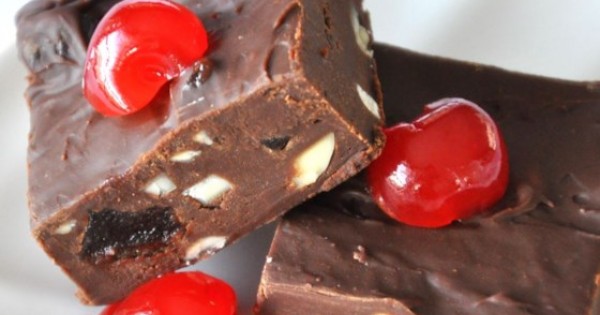 Cherries and Chocolate Fudge