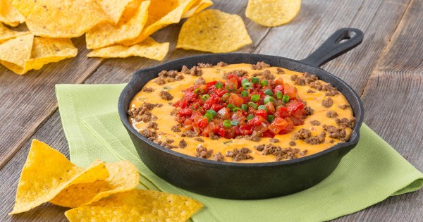 Beef Queso Fundido Dip