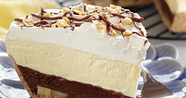 Peanut Butter and Chocolate Banana Cream Pie