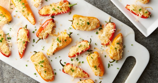 Garlic and Herb Stuffed Mini Peppers