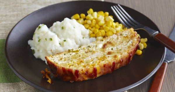 Bacon-Wrapped Turkey Meatloaf