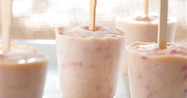 Almond Strawberry Pops