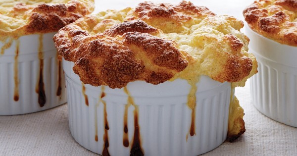 Cauliflower and Goat Cheese Soufflés