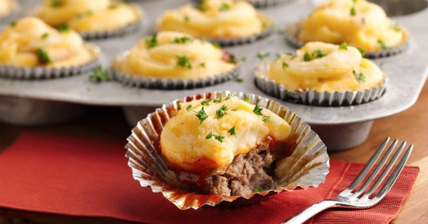 Potato Topped Mini Meatloaves