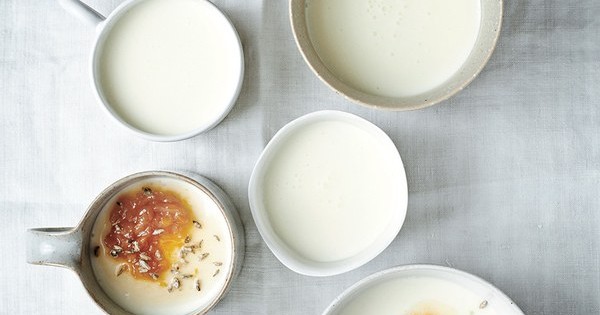 Buttermilk Panna Cotta with Apricot and Candied Fennel