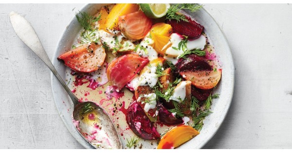 Beets with Dill, Lime, and Yogurt