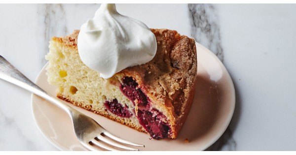 Blackberry-Tahini Yogurt Cake