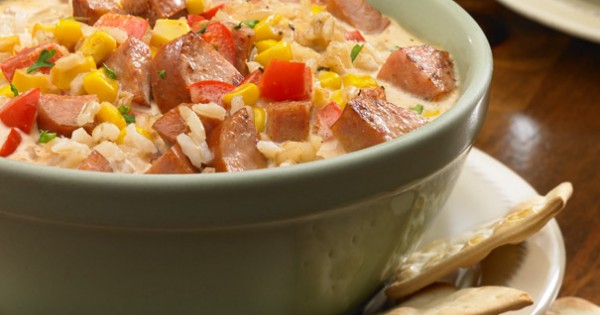 Andouille Brown Rice Chowder