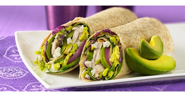 Avocado Salad Wraps