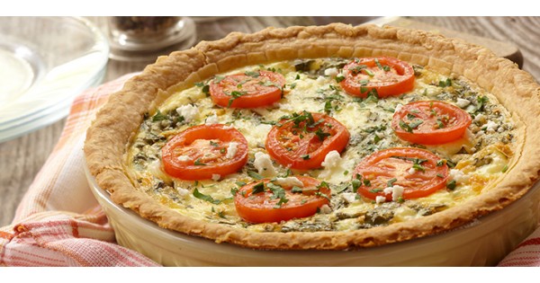 Garden Tomato Herbed Quiche
