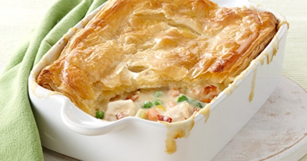 Chicken & Bacon Pot Pie with Goat Cheese