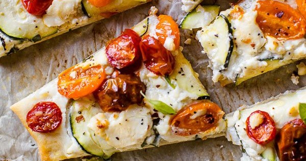 Zucchini & Herbed Ricotta Flatbread