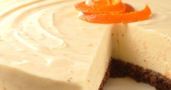 Orange White Chocolate Cheesecake