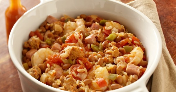 Baked bean jambalaya