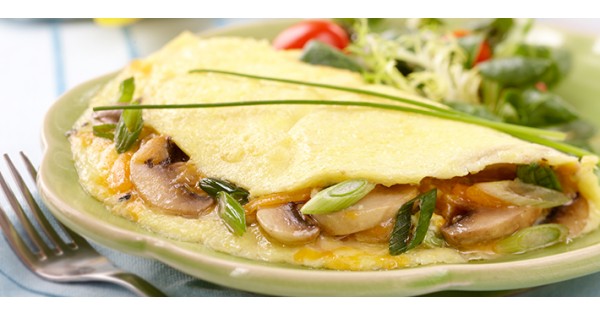 Cheese and Mushroom Omelettes