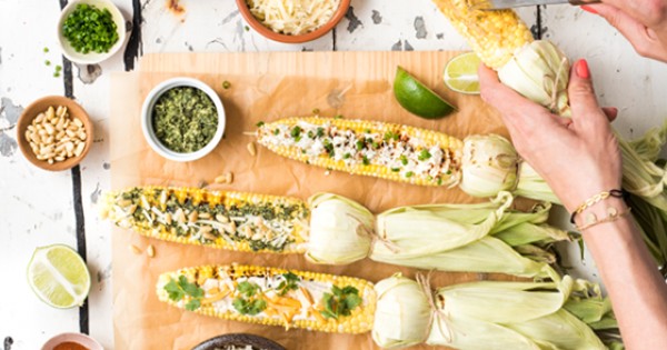 Grilled Corn, 4 Ways