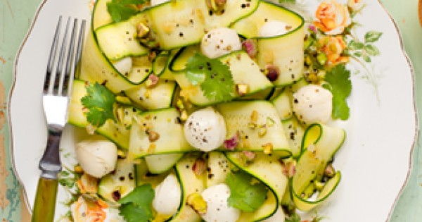 Zucchini, Bocconcini and Preserved Lemon Salad