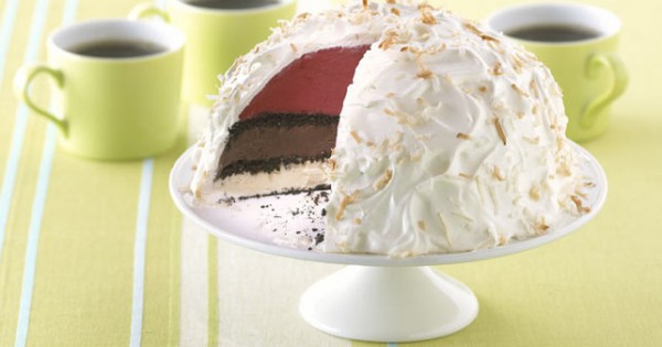 Triple-Layered Ice Cream Torte