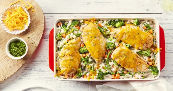 Creamy Chicken and Rice Bake