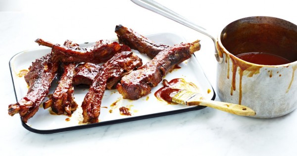 Braised Pork Ribs with BBQ glaze