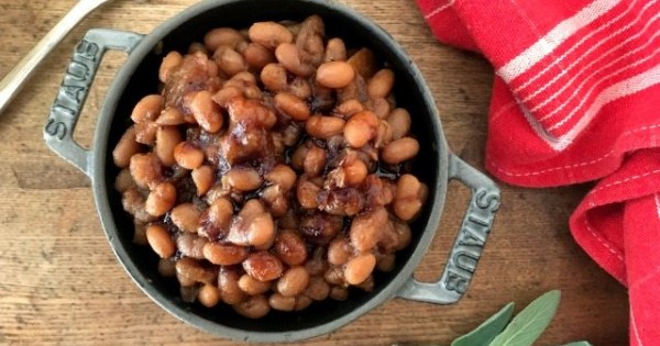 Apple Sage Baked Beans | Comfort Food with a Twist