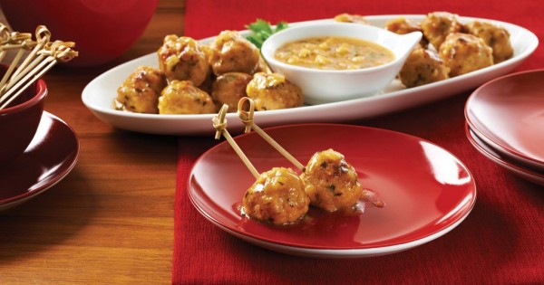 Bite-Sized Meatballs with Plum Sauce