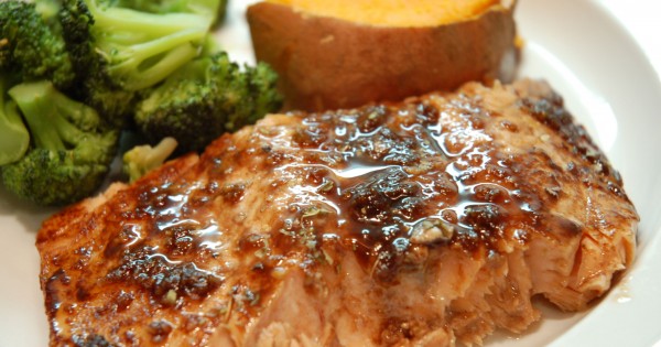 Balsamic Dijon Salmon Fillets