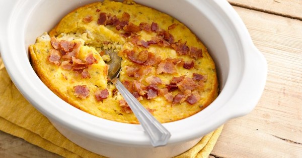 Slow-Cooker Bacon-Corn Pudding