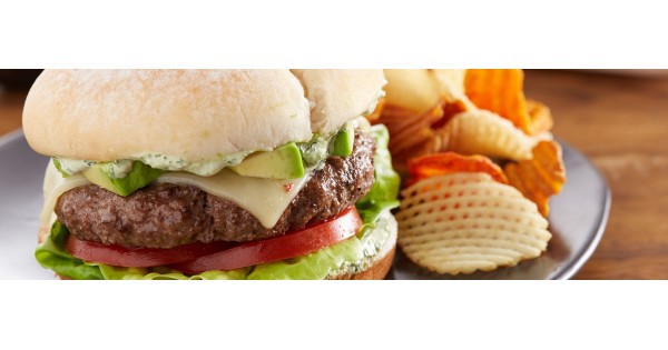 Avocado & Pepper Jack Bison Burger