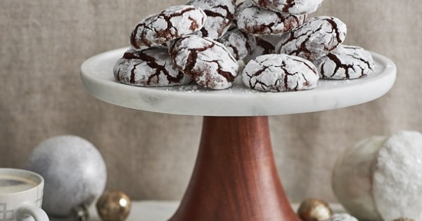 Coffee Chocolate Crinkle Cookies