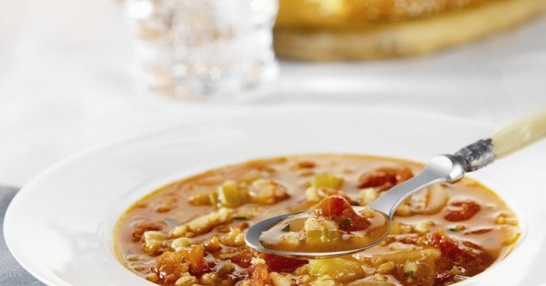 Roasted Tomato & Barley Soup