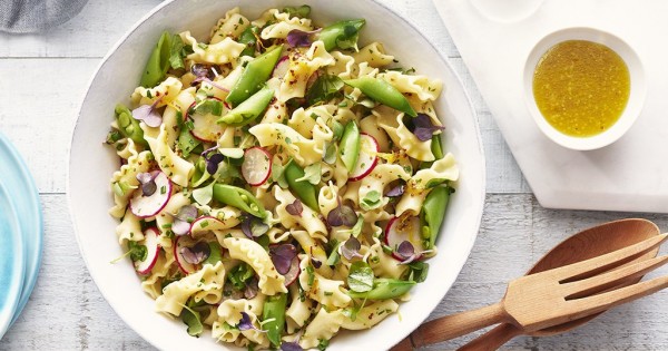 Roasted Garlic Pasta Salad with Fresh Herbs