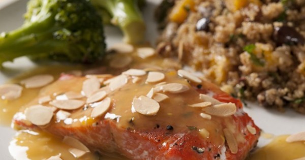 Citrus-Almond Salmon