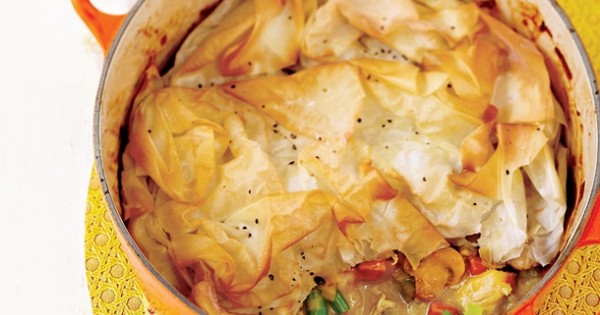 Phyllo-Topped Chicken Pot Pie