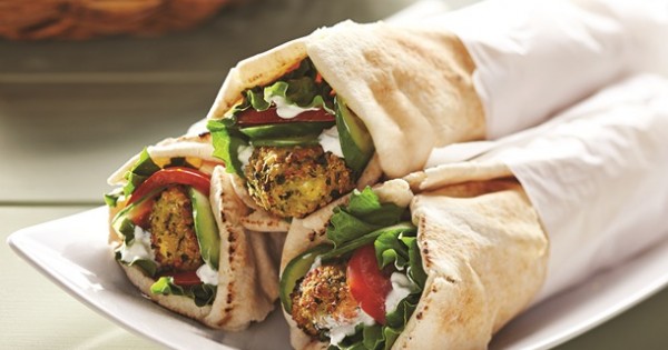 Quinoa, Feta & Kale Croquettes in Pitas