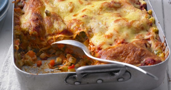 Beefed-Up Vegetable Lasagna