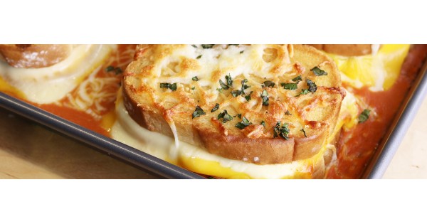 Meatball Grilled Cheese Casserole