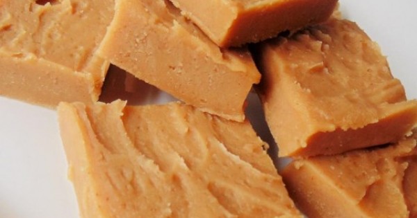Peanut Butter Freezer Fudge (2-Ingredient)