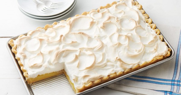 Lemon Meringue Slab Pie