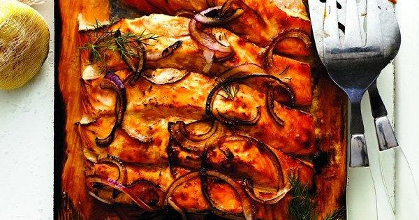 Cedar-plank salmon